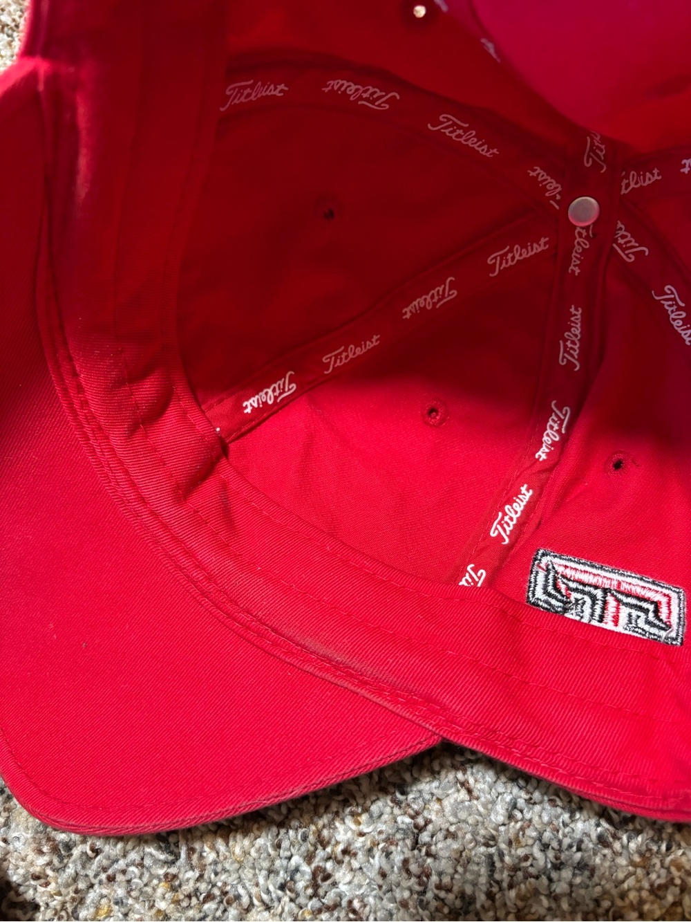 239. Titleist White Script Red Golf Cap Texas Tech - Picture 6 of 7